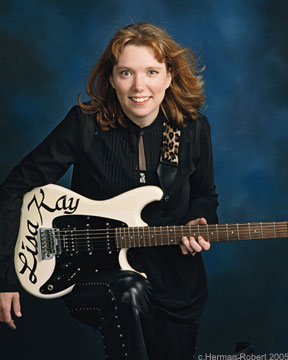 Lisa Kay Deeter with guitar